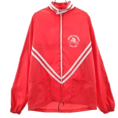 Champion チャンピオン 70s ランタグ ヴィンテージ INDIANA UNIVERSITY LITTLE 500 ナイロンジャケット M レッド メンズ 古着