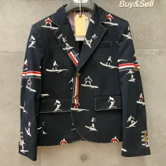 【thom browne】 レディース ジャケット （XS） ネイビー 金ボタン thom browne】 レディース ジャケット （XS） ネイビー 金ボタン