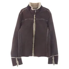CHROME HEARTS クロムハーツ(原本無) レザージャケット ダガージップ レザー ムートン ボア ジャケット ブラウン系 L【中古】のサムネイル