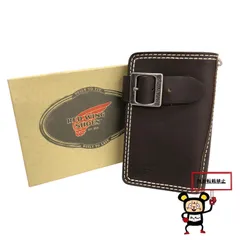 ⭐️新品未使用⭐️　RED WING　二つ折り財布　レザーウォレット　ロゴ刻印　黒 Yahoo!オークション -「レッドウィング 財布」の落札相場・落札価格