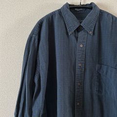 BRITCHES チェック ボタンダウン 長袖 シャツ NAVY×GREEN XL