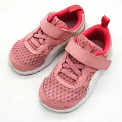 プーマ スニーカー ローカット フレックス エッセンシャル V 190684 靴 シューズ キッズ 女の子用 14サイズ ピンク PUMA 【中古】