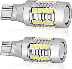 【在庫処分】TORIBIO T16 LED バックランプ 爆光 4000ルーメン/2個 無極性 DC10-30V 28SMD 3030 LEDチップ 車検対応 T15 W16W ホワイト2個1セット