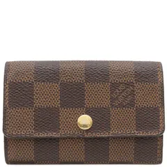 ルイヴィトン LOUIS VUITTON キーケース ミュルティクレ 6 ダミエキャンバス ダミエエベヌ ゴールド金具 茶  N62630 CT2185【中古】