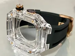 クリア　ブラック　ローズゴールド　インディコ★アップルウォッチ ラバーベルト カバー　クリア ケース 40mm 41mm 44mm 45mm 4 5 6 7 8 se スポーツ メンズ レディース　4スクリュー Apple Watch バンド