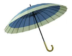 【ぐんじょう×アイボリー】傘 和傘 レディース メンズ 兼用 長傘 蛇の目風 和傘 和 大きい 大きめ 全16色 かわいい おしゃれ かさ 和柄 梅雨 雨 雨傘 丈夫 男性 女性 人気 24本骨 24本 骨 多い 赤 青 ゴルフ 送料無料 ギフト プレゼント