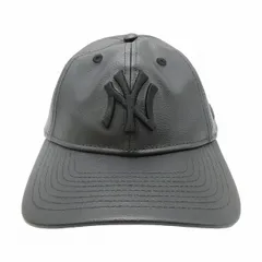 ニューエラ NEW ERA 9TWENTY SYNTHETIC LEATHER NY yankees ベースボール キャップ シンセティック フェイクレザー ニューヨーク ヤンキース MLB 帽子 ADJUSTABLE アジャスター付 ロゴ 刺繍 黒