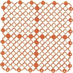 【新品・2営業日で発送】テラモト マーブルマット オレンジ 150×150mm MR0610725