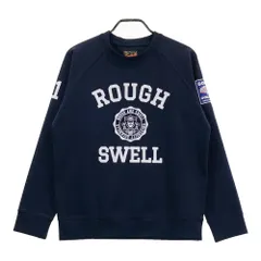 ROUGH SWELL メンズシャツ M ネイビー ラフアンドスウェル rough&swell モックネックシャツ ネイビー