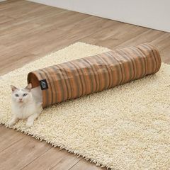 猫用おもちゃ EthicalDoor エシカルドア タフクラフト 猫トンネル ストライプ ペティオ Petio