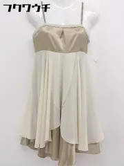 ◇ ships little black サイドジップ　キャミソール 膝丈 ワンピース サイズS ベージュ　 レディース  【1107080001664】