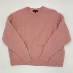 ♪UNIQLO　ユニクロ　プレミアムラムクルーネックセーター　ピンク