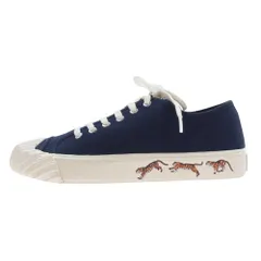 KENZO ケンゾー スニーカー 22AW FC65SN010F50 Low Top Sneakers ロートップ キャンバス ローカット スニーカー ネイビー系 26cm【中古】のサムネイル