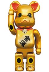 BE@RBRICK 1000% 招き猫 千万両 金 開運 銀 - メルカリ