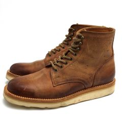 モトラトリー／MOTORATORY レースアップブーツ シューズ 靴 メンズ 男性 男性用レザー 革 本革 ブラウン 茶  7022 kudu highcut boots Vibramソール プレーントゥ