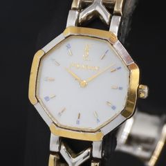 QZ 이브산 로랑 2200-226313 흰색 문자판 여성 시계 2000000 NSK KRK