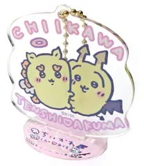 【中古】キーホルダー シーサーとうさぎ ちいかわ てんし あくま アクスタにもなるホログラムアクリルキーホルダー 「ちいかわ なんか小さくてかわいいやつ てんし あくま＠東京駅」