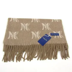 ミッシェルクラン マフラー ストール ウール 未使用 ブランド レディース ブラウン MICHEL KLEIN