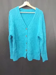 ◇ ⊇ N. Natural Beauty Basic エヌ 長袖 ニット カーディガン サイズM ブルー系 レディース E  【1508060010902】