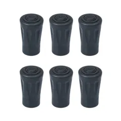 【新着商品】ラバーキャップ 端末保護キャップ 登山杖ストック保護 滑り止め ゴムキャップ 耐磨耗 6枚セット 取り替え用 ウォーキング キャップ 登山 トレッキングポール スキー サムコス 汎用タイプ