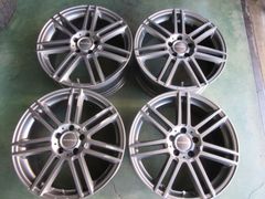 送料込み！　ベンツ　スタッドレス用などに・・・　ユーロテック　18インチ　7.5J　112　5H　ホイール　4枚セット