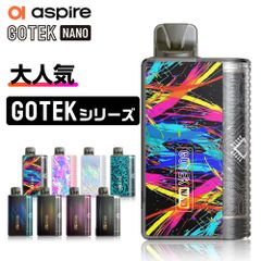 Aspire GOTEK Nano 持ち運び シーシャ 電子タバコ ベイプ 使い捨て POD 本体 電子タバコ タール ニコチン0 ゴーテック ナノ GOTEK ナノ アスパイア ポッド 水蒸気 おすすめ 電子タバコ VAPE ベイプ リキッド 禁煙