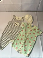 プチバトー 3m/60cm ロンパース 肌着　2点セット