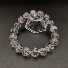 【天然石】高品質 アメジスト アゼツライト ブレスレット