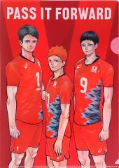 【中古】クリアファイル 日向翔陽＆影山飛雄＆牛島若利 A4クリアファイル 「ハイキュー!!」 Sportiva バレーボール男子日本代表特集号 付録