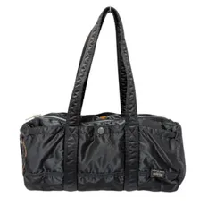 ポーター PORTER タンカー ハンドバッグ 筒型 ミニボストンバッグ 黒 ナイロン ブラック レディース メンズ　吉田かばん 