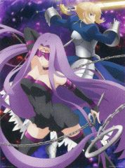 [중고] 포스터 (애니메이션) A2 걸식 아트 포스터 세이버 & 라이더 [이치 반 쿠지 극장판 [Fate / stay night [Heaven 's Feel]] PART2] A 상