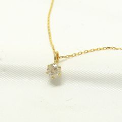 K18！天然ダイヤモンドペンダントネックレス