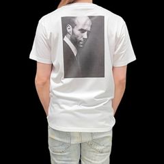 オリジナル Tシャツ バックプリント ジェイソンステイサム エクスペンダブルズ トランスポーター ワイルドスピード スナッチ ハリウッド映画俳優 白 ホワイト XS(SS) S M L XL(LL) ジャスト オーバー サイズ メンズ レディース ユニセックス