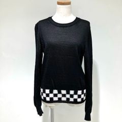 RM-N510 コムデギャルソン コムデギャルソン COMME des GARCONS COMME des GARCONS レーヨンニット 市松柄 黒×白 XSサイズ 2024年S/S