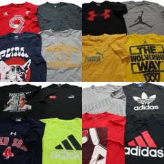 古着卸 まとめ売り スポーツブランドMIX 半袖Tシャツ 16枚セット (メンズ L ) アディダス フィラ ジョーダン 中古 古着 NA0898