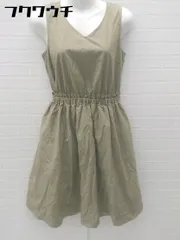 ◇ NATURAL BEAUTY BASIC ノースリーブ 膝下丈 ワンピース サイズM ベージュ レディース 【中古】 【1102040010052】のサムネイル