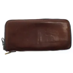 イサムカタヤマバックラッシュ オーストリッチレザー ラウンドジップ長