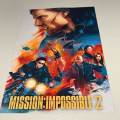 トム・クルーズ 直筆サイン「ミッション：インポッシブル2」スチール写真