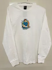 【 展示品】 HUF TS01552 ハフ Tシャツ 長袖 HUF メンズ ストリートファイター2 春麗 コラボ CHUN-LI L/S TEE WHITE M ★