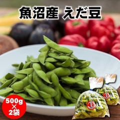【期間限定】新潟魚沼産えだ豆500g×2パック