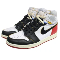 NIKE × UNION ナイキ × ユニオン Air Jordan 1 Retro High OG NRG エアジョーダン1 スニーカー バーシティレッド ウルフグレー BV1300-106 28cm