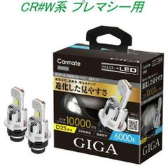 【定形外郵便】カーメイト GIGA LEDヘッドバルブ D10 6000K D2S マツダ CR#W系 プレマシー用【BW903】