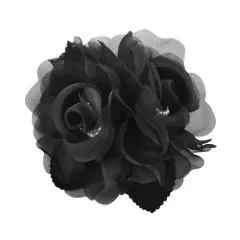 【A：ブラック×ワンサイズ】[Cream dot. クリームドット公式] コサージュ パール フォーマル 卒業式 卒園式 入学式 フラワー レース ビジュー ピン クリップ 上品 結婚式 お呼ばれ 華やか アクセサリー 女性 