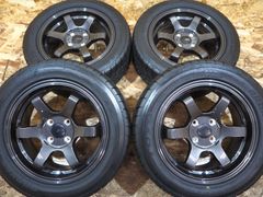 RAYS TE37V風 15インチ 8J +20 4本 195/50R15付 - メルカリ