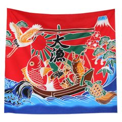 【特価セール】コスモテキスタイル 大漁旗 プリント生地 91.5cm×100cm