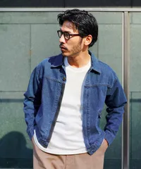 新品 未使用 JIGGYS SHOP(ジギーズショップ)ライトオンスデニムジップブルゾン 217825 ブリーチ