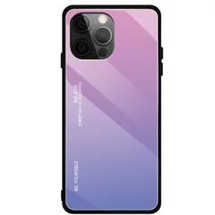 iPhone15 Pro Max ケース アイフォン15 プロマックス  グラデーション ハイブリット ケース 【Color】 ピンク・パープル