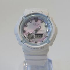 CASIO Baby-G BGA-280 レディース 腕時計 USED美品 ベビーG スポーティ 10気圧防水 アナデジ ホワイト 中古 完動品 X7318
