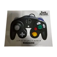 【新品】ニンテンドー ゲームキューブ コントローラ スマブラブラック　2個セット OPT]ニンテンドーゲームキューブ コントローラ スマブラブラック