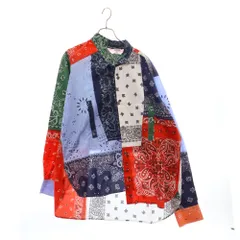 LOEWE (ロエベ) 総柄フロントポケット付きシャツ ペイズリー柄シャツ H2199851GA マルチカラーのサムネイル